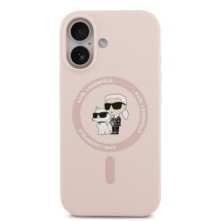 Karl Lagerfeld Калъф за iPhone 17, Liquid Silicone K/C MagSafe /розов/ – KLHMP17SSCMKCRHP