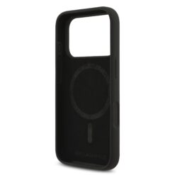 Karl Lagerfeld Калъф заiPhone 17 Pro, Liquid Silicone K/C MagSafe /черен/ – KLHMP17LSCMKCRHK