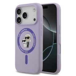 Karl Lagerfeld Калъф за iPhone 17 Pro, Liquid Silicone K/C MagSafe