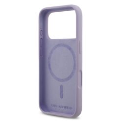 Karl Lagerfeld Калъф Apple iPhone 17 Pro Max, Liquid Silicone K/C MagSafe /лилав/ – KLHMP17XSCMKCRHU