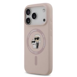 Karl Lagerfeld Калъф Apple iPhone 17 Pro Max, Liquid Silicone K/C MagSafe /розов/ – KLHMP17XSCMKCRHP