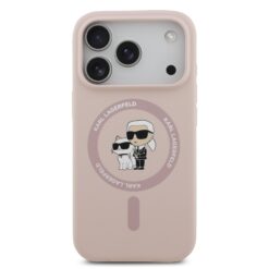 Karl Lagerfeld Калъф Apple iPhone 17 Pro Max, Liquid Silicone K/C MagSafe /розов/ – KLHMP17XSCMKCRHP
