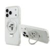 Karl Lagerfeld за Apple iPhone 17 Pro Max, Ringstand K/C MagSafe /бял/ – KLHMP17XHMRSKCH