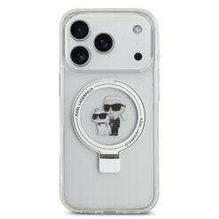 Karl Lagerfeld за Apple iPhone 17 Pro Max, Ringstand K/C MagSafe /бял/ – KLHMP17XHMRSKCH