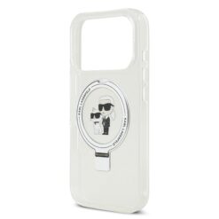 Karl Lagerfeld за Apple iPhone 17 Pro Max, Ringstand K/C MagSafe /бял/ – KLHMP17XHMRSKCH