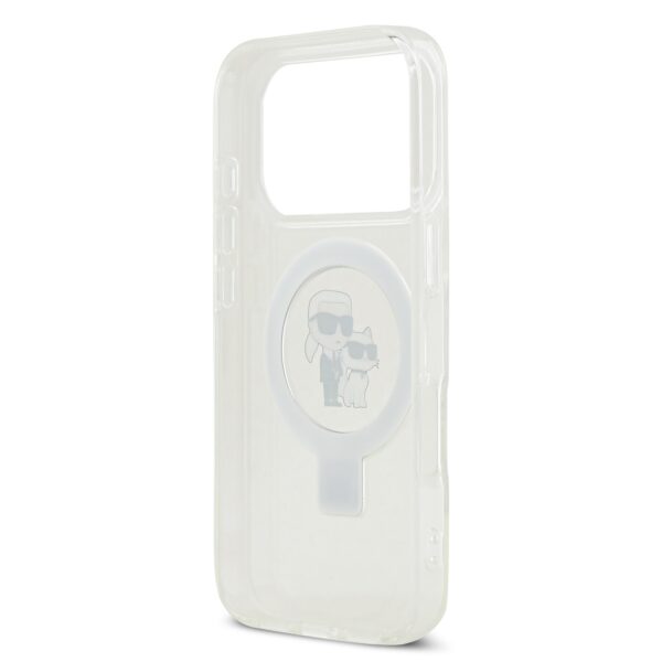 Karl Lagerfeld за Apple iPhone 17 Pro Max, Ringstand K/C MagSafe /бял/ – KLHMP17XHMRSKCH