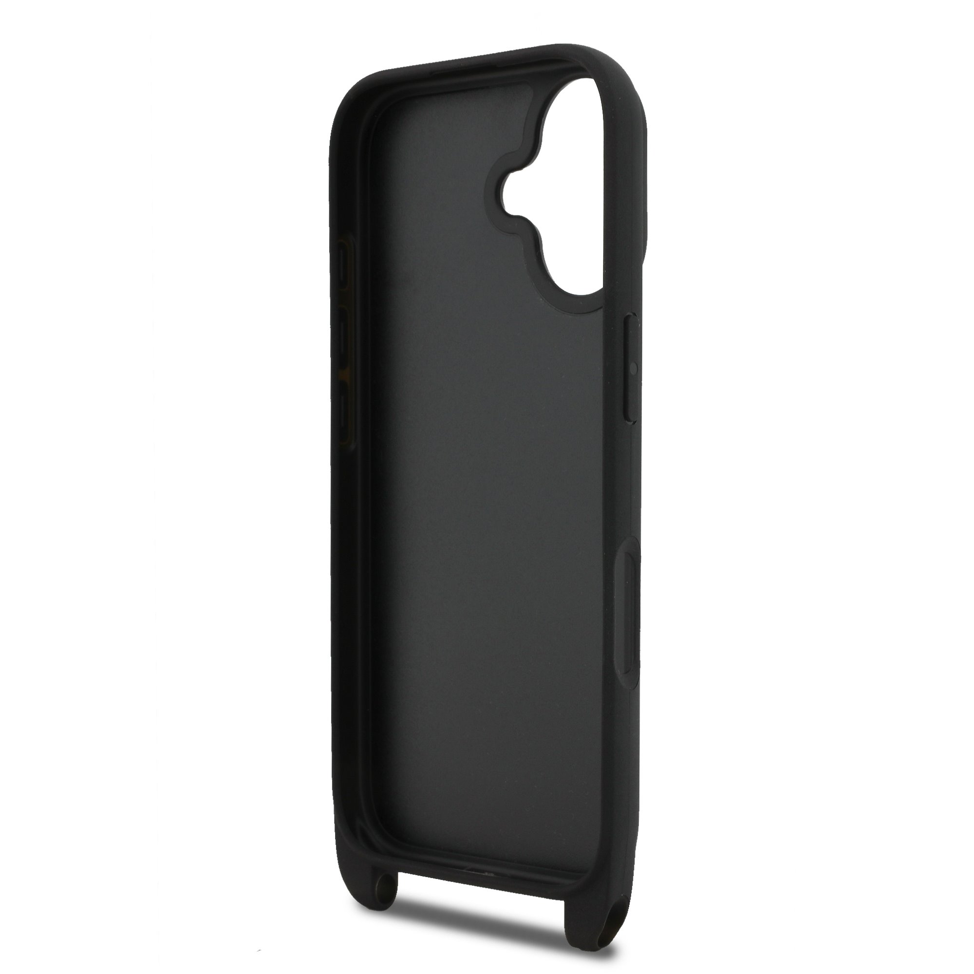 Karl Lagerfeld Калъф Apple iPhone 17, Saffiano Metal K/C + Crossbody Strap /черен/ – KLHCP17SSAKCPBK