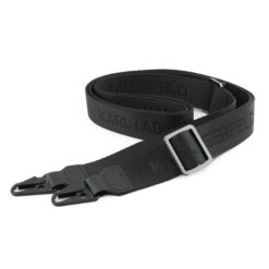 Karl Lagerfeld Калъф Apple iPhone 17, Saffiano Metal K/C + Crossbody Strap /черен/ – KLHCP17SSAKCPBK