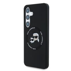 Karl Lagerfeld Калъф за Samsung S25, Liquid Silicone K/C MagSafe /черен/ – KLHMS25SSKCHTCK