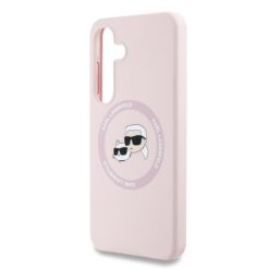 Karl Lagerfeld Калъф за Samsung S25, Liquid Silicone K/C MagSafe /розов/ – KLHMS25SSKCHTCP