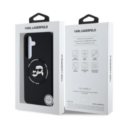 Karl Lagerfeld Калъф за Samsung S25 – Plus Liquid Silicone K&CH Heads MagSafe