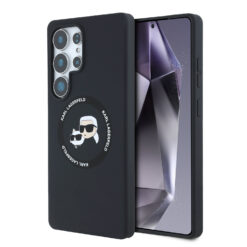 Karl Lagerfeld Калъф Samsung S25 Ultra, Liquid Silicone K&CH Heads MagSafe // – KLHMS25LSKCHTCK