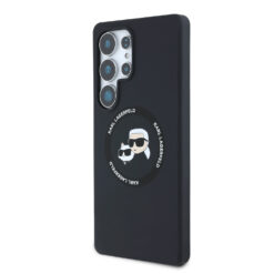 Karl Lagerfeld Калъф Samsung S25 Ultra, Liquid Silicone K&CH Heads MagSafe // – KLHMS25LSKCHTCK