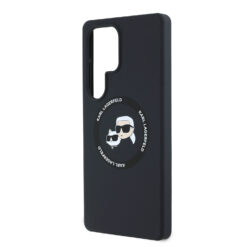 Karl Lagerfeld Калъф Samsung S25 Ultra, Liquid Silicone K&CH Heads MagSafe // – KLHMS25LSKCHTCK