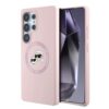Karl Lagerfeld Калъф Samsung S25 Ultra, Liquid Silicone K&CH Heads MagSafe  /розов/ – KLHMS25LSKCHTCP