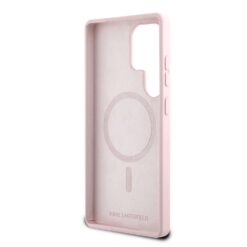 Karl Lagerfeld Калъф Samsung S25 Ultra, Liquid Silicone K&CH Heads MagSafe  /розов/ – KLHMS25LSKCHTCP