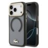 LACOSTE Калъф Apple iPhone 17 Pro Max, PC/TPU Frosted Finish Gold Logo MagSafe Black – LCHMP17XUFWAK