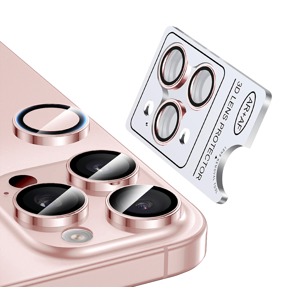 Лещи за камера iPhone 15/15 Plus /розови/ NORDIC
