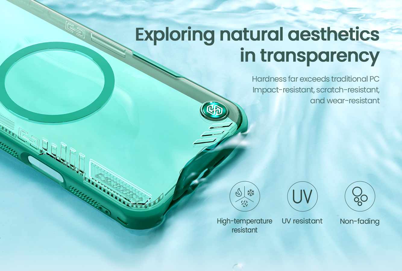 NILLKIN Калъф за iPhone 16 Pro Max, Iceblade Prop Aramid Magnetic, черен