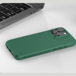 NILLKIN Калъф за iPhone 16 Pro, Super Frosted Shield, тъмнозелен