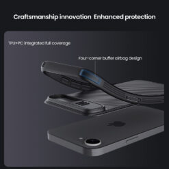 NILLKIN Калъф Apple iPhone 16e, Camshield Pro, черен