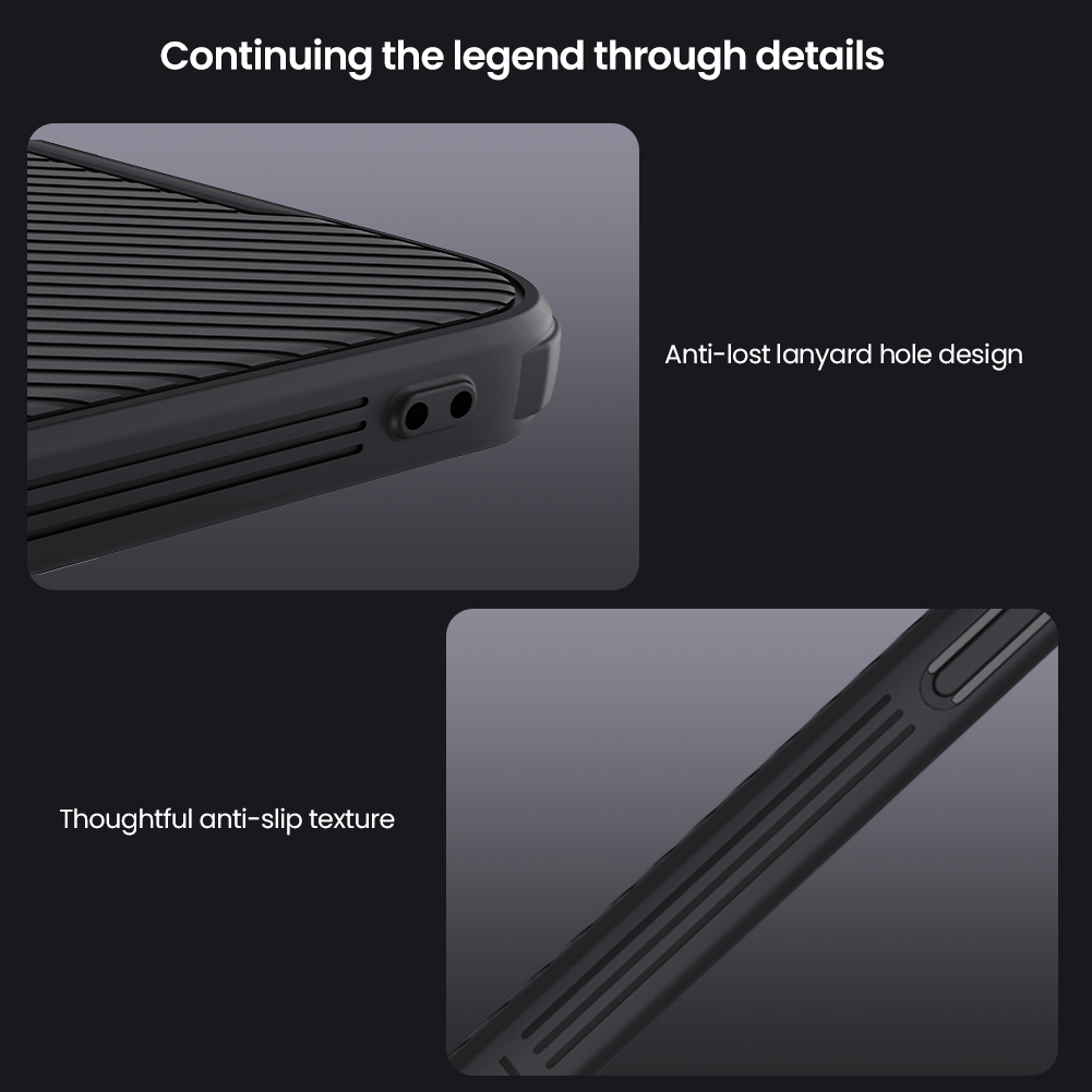 NILLKIN Калъф Apple iPhone 16e, Camshield Pro, черен