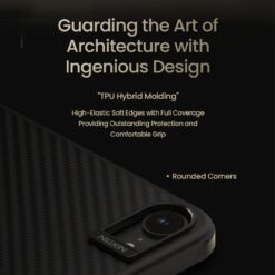 NILLKIN Калъф за iPhone 16e, Synthetic Fiber PRO MagSafe Hard