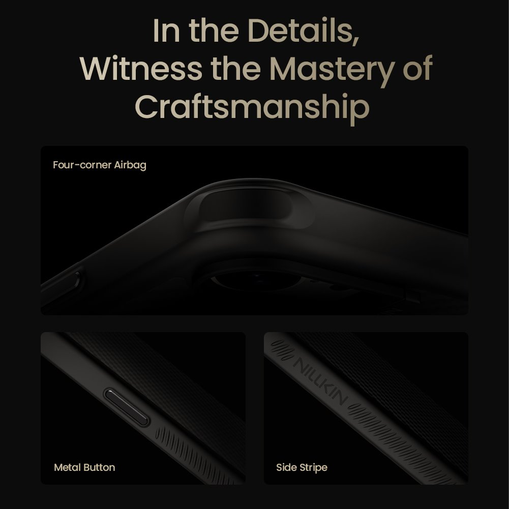 NILLKIN Калъф за iPhone 16e, Synthetic Fiber PRO MagSafe Hard