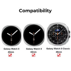 Преходник адаптер за Samsung Watch 8 към 20мм, сребърен