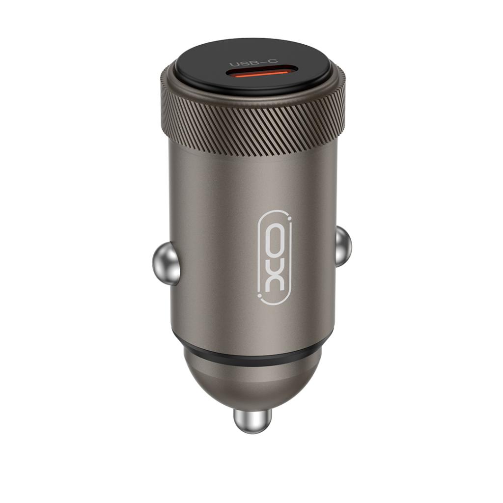 XO Зарядно устройство за автомобил 12V, 30W, 1C, Mini Metal CC70 /черен/