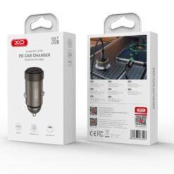XO Зарядно устройство за автомобил 12V, 30W, 1C, Mini Metal CC70 /черен/