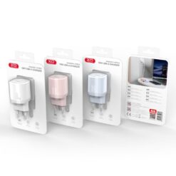XO Зарядно устройство 220V 18W, USB-A L157 /розов/