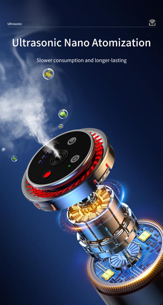 Ароматизатор за автомобил colorful lights + starry sky top CZ022/черен/ XO