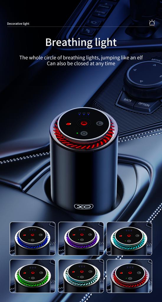 Ароматизатор за автомобил colorful lights + starry sky top CZ022/черен/ XO