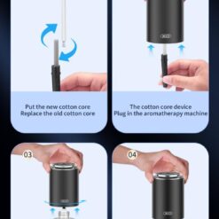 Ароматизатор за автомобил colorful lights + starry sky top CZ022/черен/ XO