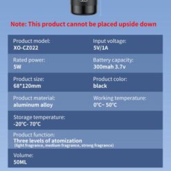 Ароматизатор за автомобил colorful lights + starry sky top CZ022/черен/ XO