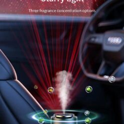 Ароматизатор за автомобил colorful lights + starry sky top CZ022/черен/ XO