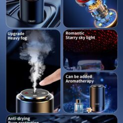 Ароматизатор за автомобил colorful lights + starry sky top CZ022/черен/ XO