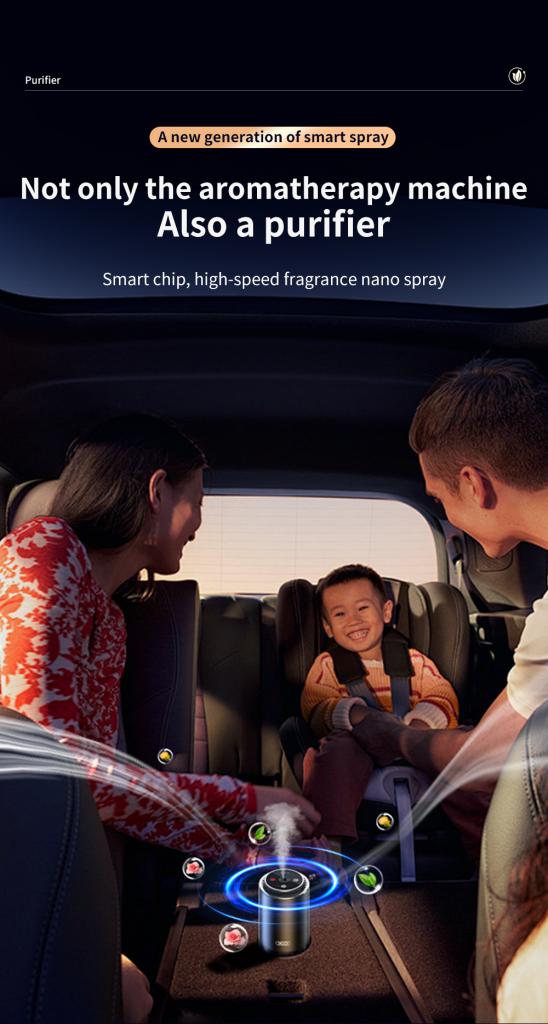 Ароматизатор за автомобил colorful lights + starry sky top CZ022/черен/ XO