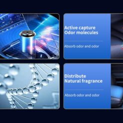 Ароматизатор за автомобил colorful lights + starry sky top CZ022/черен/ XO