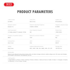 XO безжични слушалки HF TWS, ANC, Smart screen X36 Pro /бели/