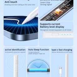 XO Дигитална писалка, 3in1 touch-sensitive, ST-08 /бяла/