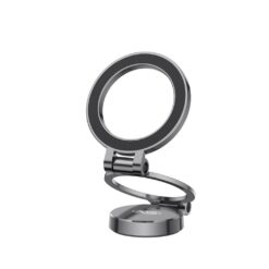XO магнитна стойка за телефон Magnetic ring Tri-fold с лепяща основа C161 /графитен/
