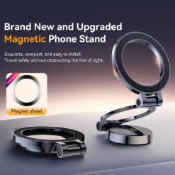 XO магнитна стойка за телефон Magnetic ring Tri-fold с лепяща основа C161 /графитен/