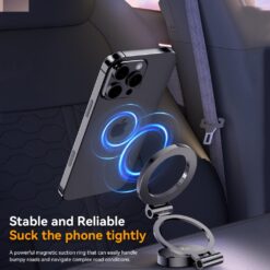 XO магнитна стойка за телефон Magnetic ring Tri-fold с лепяща основа C161 /графитен/