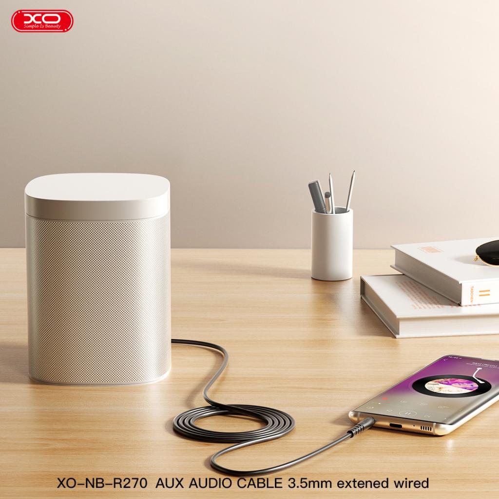 XO Аудио кабел AUX, 1м, NB-R270 /черен/