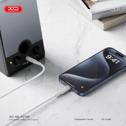 XO Lightning Преходник/адаптер – AUX, 1м, NB-R279A /бял/