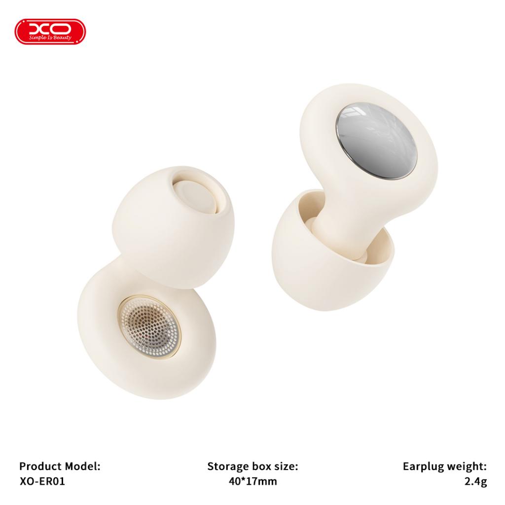 XO Тапи за уши против шум, Sleep Noise-Isolating ER01 /бежови/