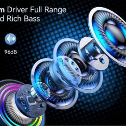 XO Тонколонка Waterproof wireless -LED RGB – F64 /черна/