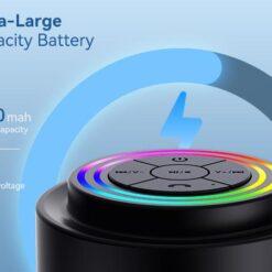 XO Тонколонка Waterproof wireless -LED RGB – F64 /черна/